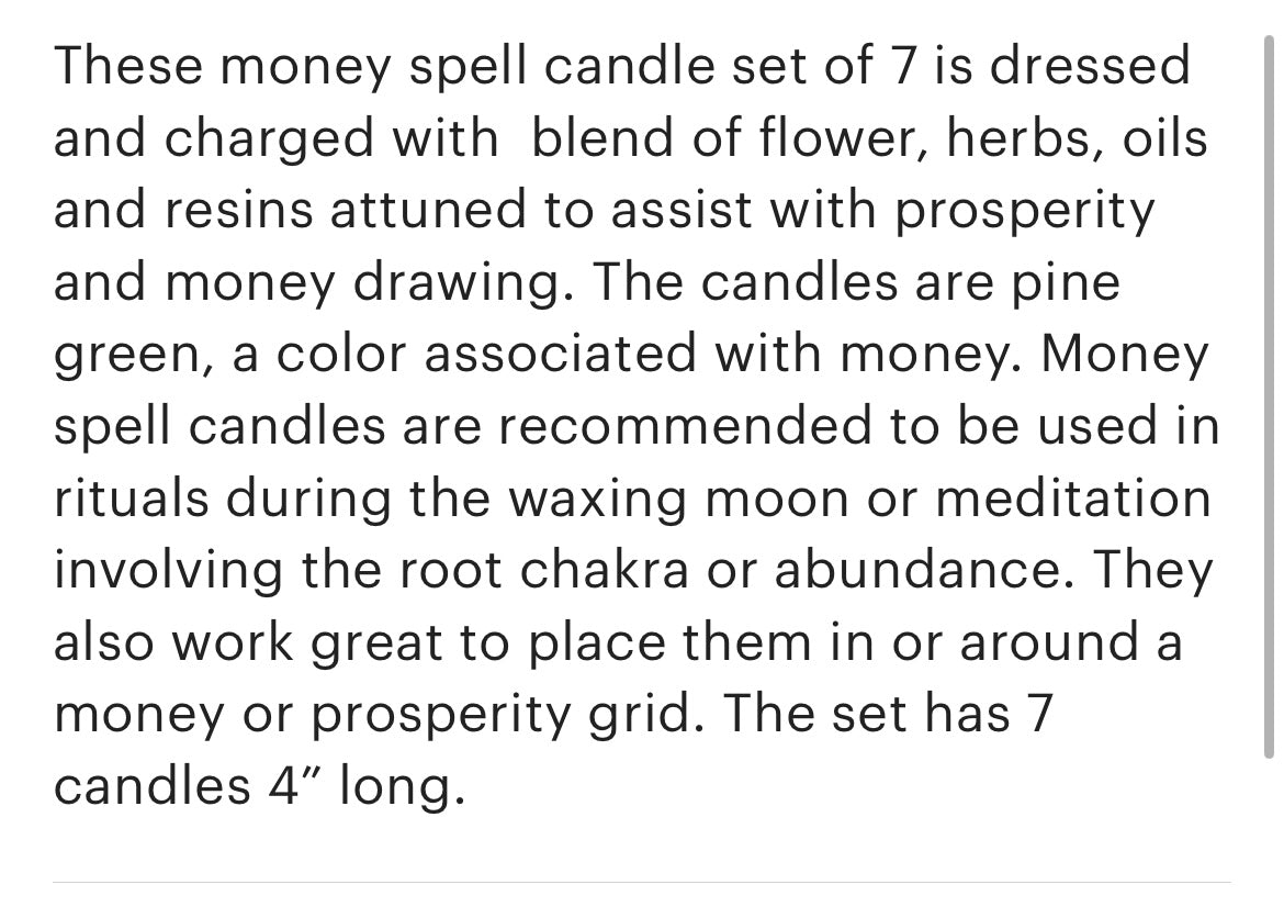 Money Manifestation Candles